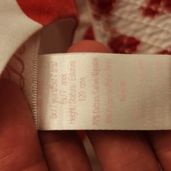 Red and white polka dot smocked dress - Picture 3 of 5